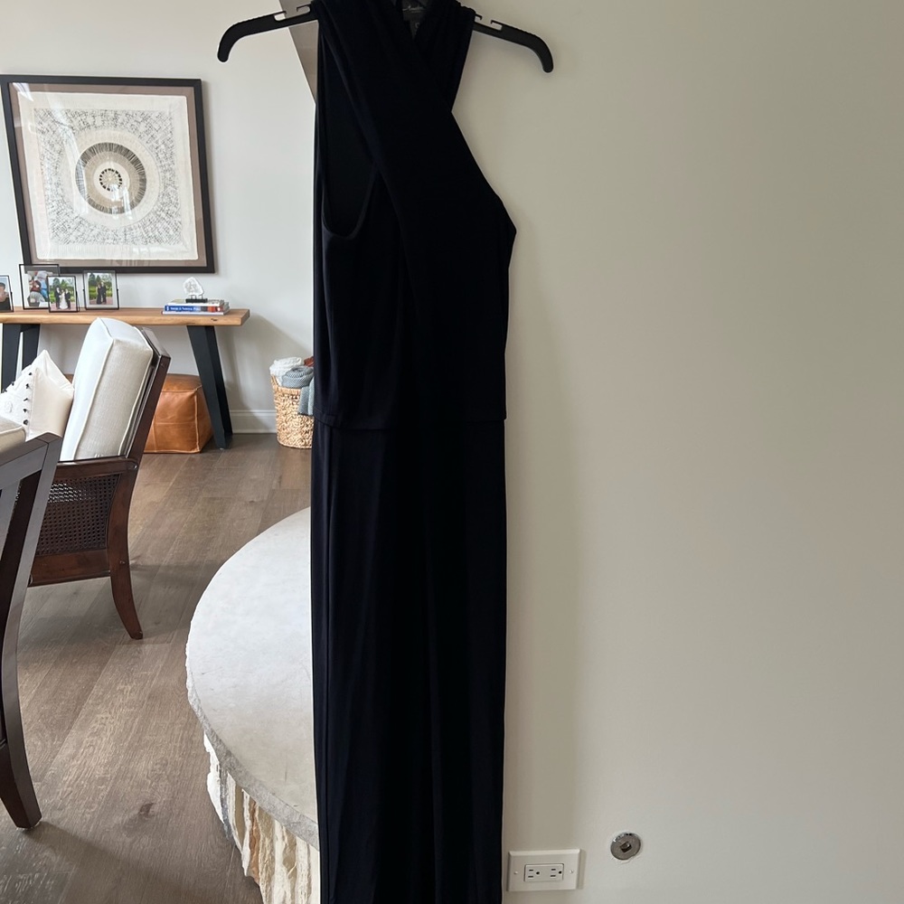Chicos Cross front halter jumpsuit - Picture 3 of 4